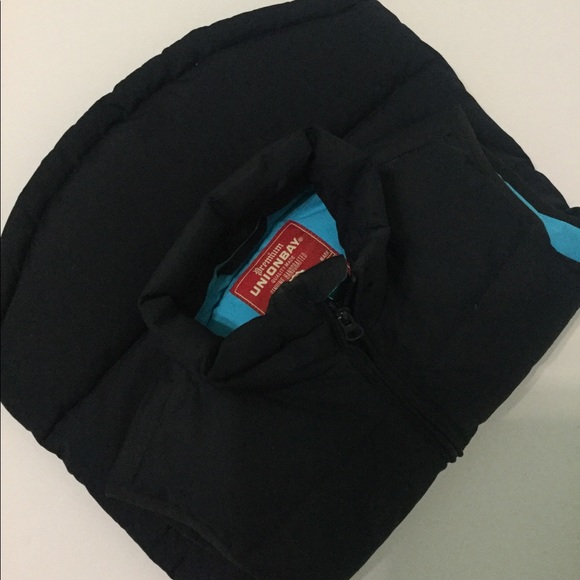 Vtg  Kids Premium Unionbay Navy/ Teal Duck Down Puffer Vest - Picture 3 of 10